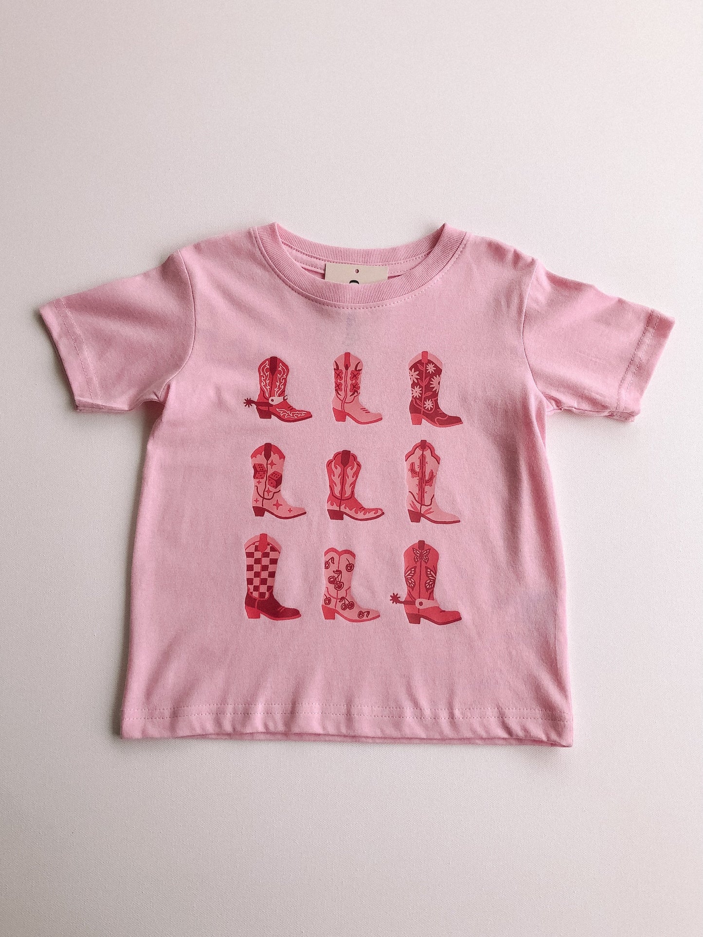 pink boots tee
