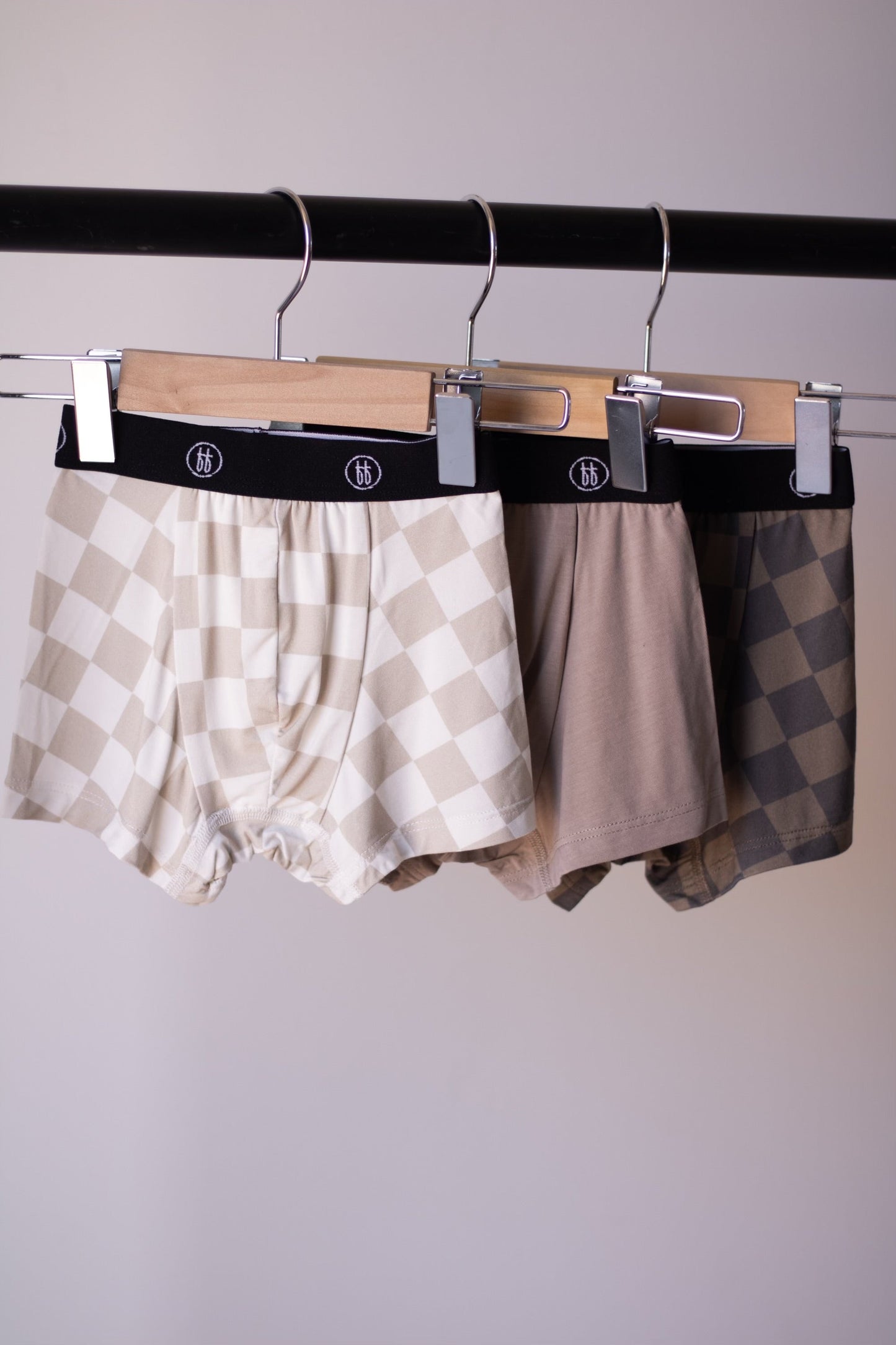 Bamboo Boxers (3 Pack) | Checkerboard & Faded Brown Checkerboard