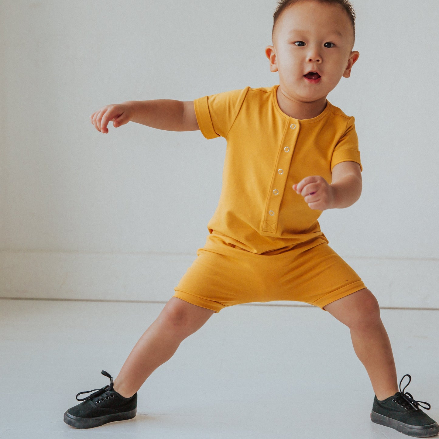 Essentials Rag Romper - 'Honey'