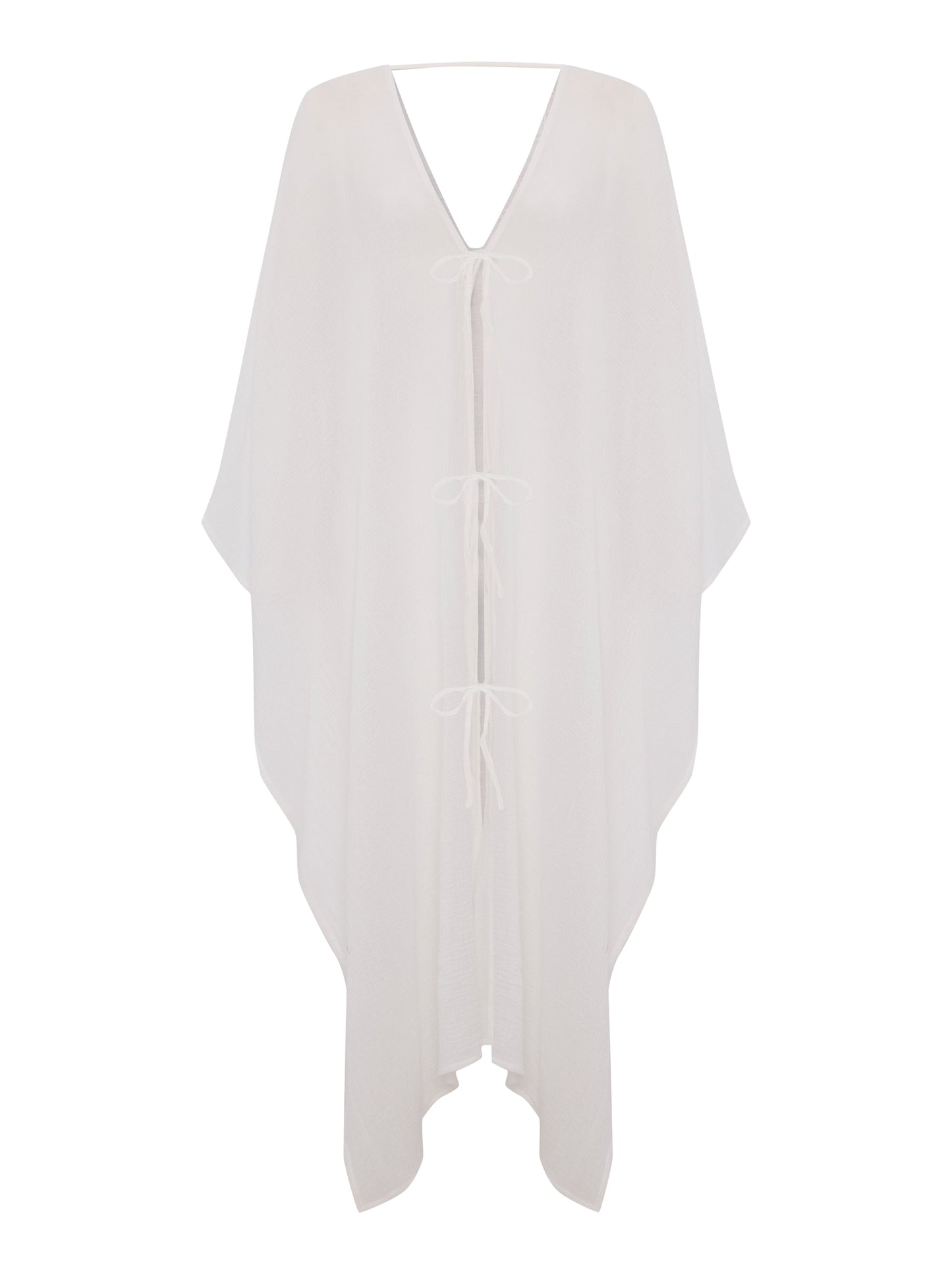 Bodrum Ties Kaftan - White