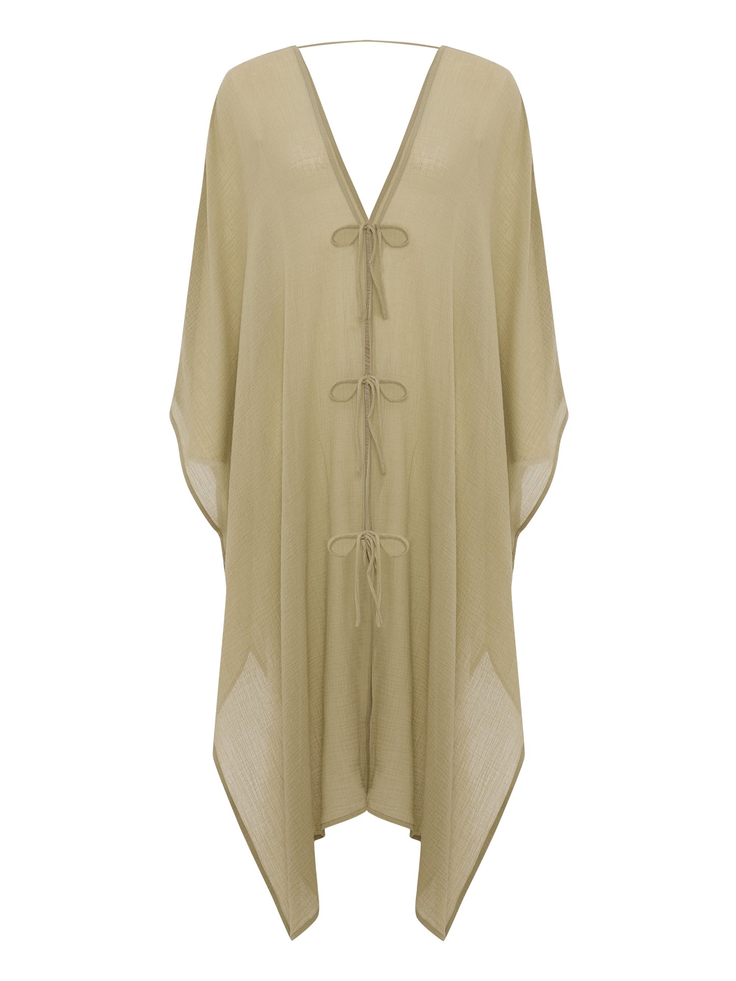 Bodrum Ties Kaftan - Khaki Green