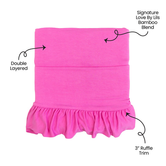 Korrie Pink Ruffle Toddler Blanket