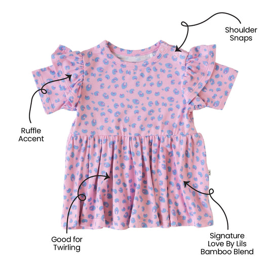 Lillian Leopard Bamboo Peplum