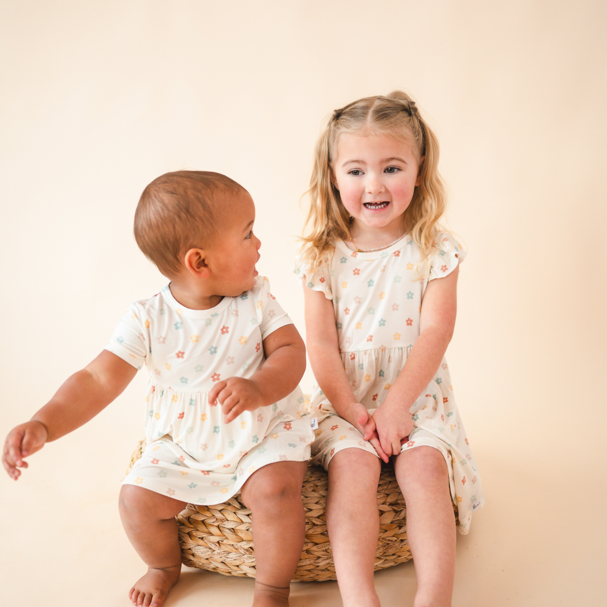 Bamboo Short Sleeve Twirl Bodysuit Dress