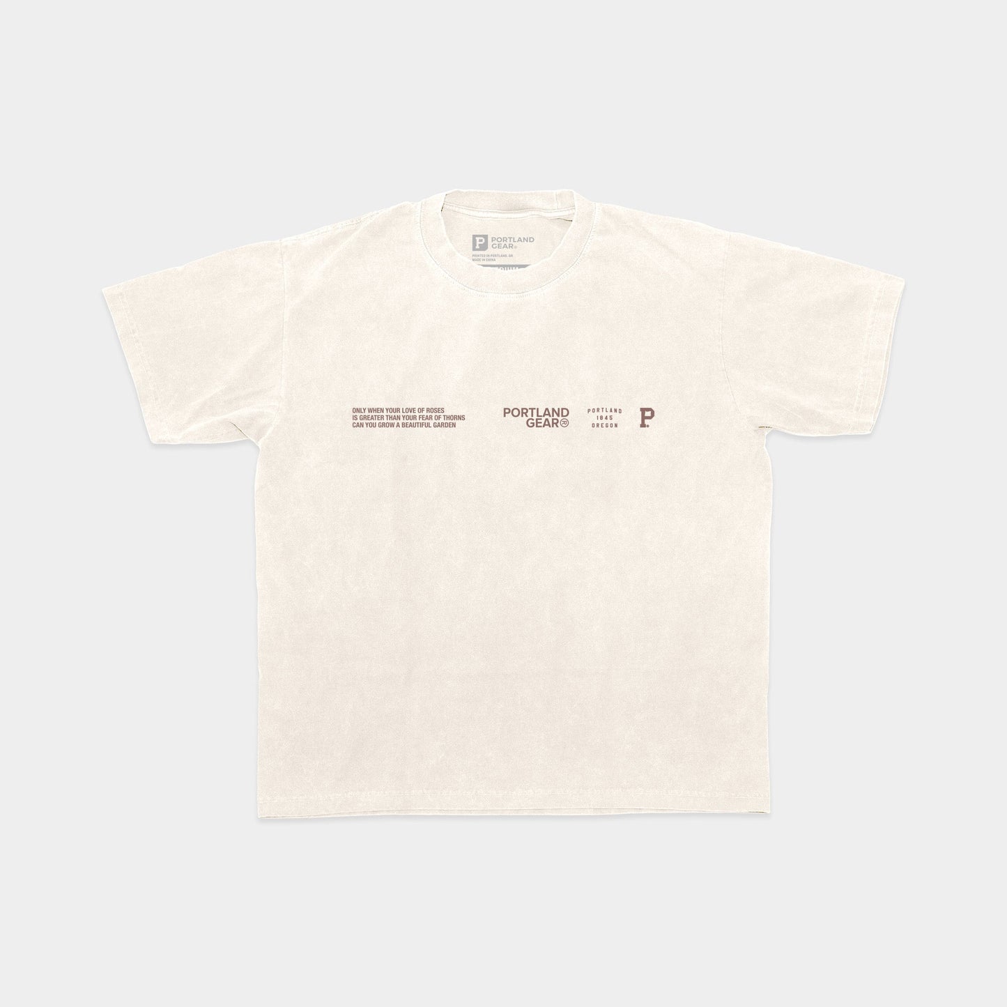 All-American Slogan Tee - Cream