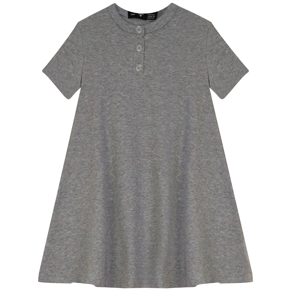 Speckled Rib Girl's Henly Dress