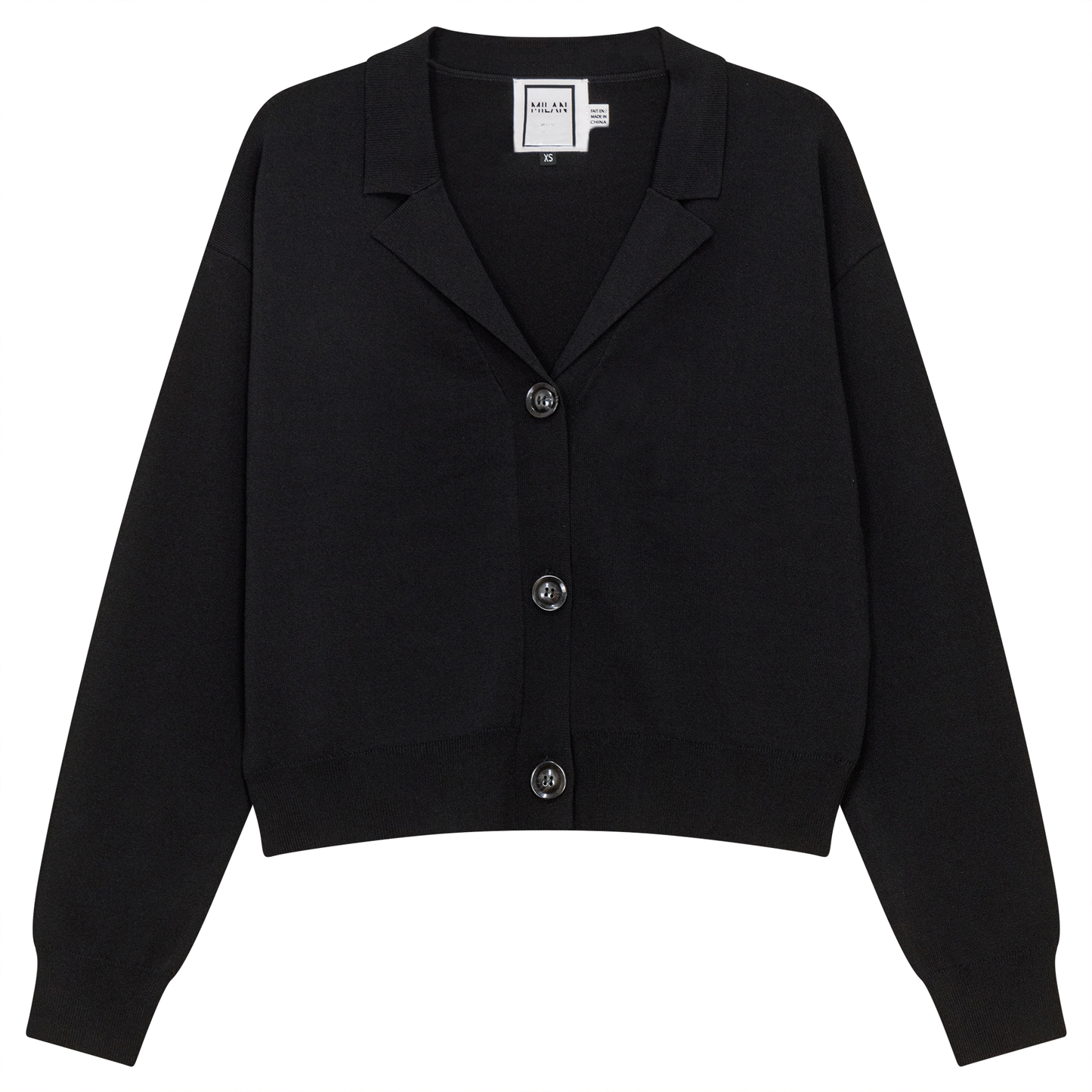 Cropped Knit Cardigan