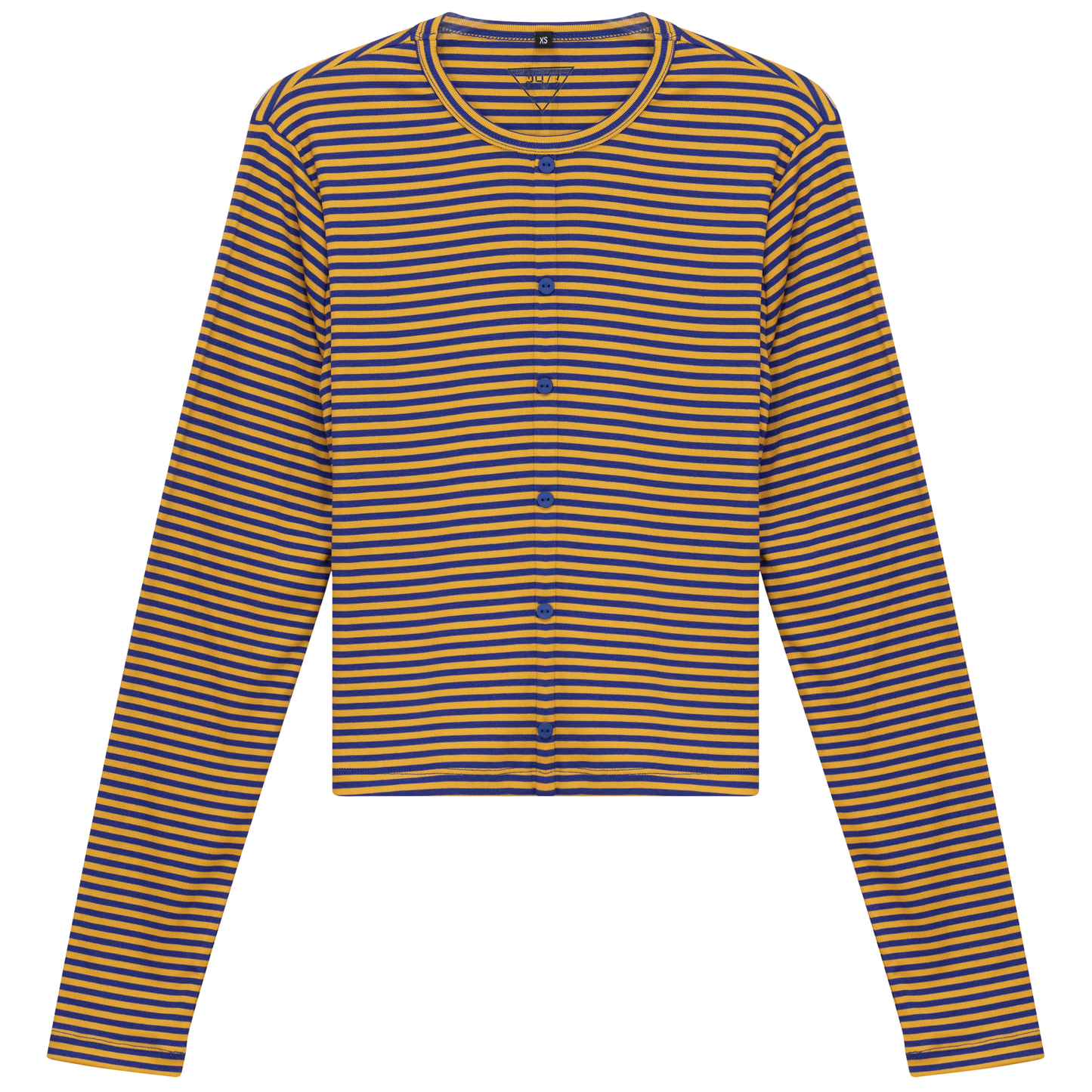 Cropped Striped Cardigan Tee