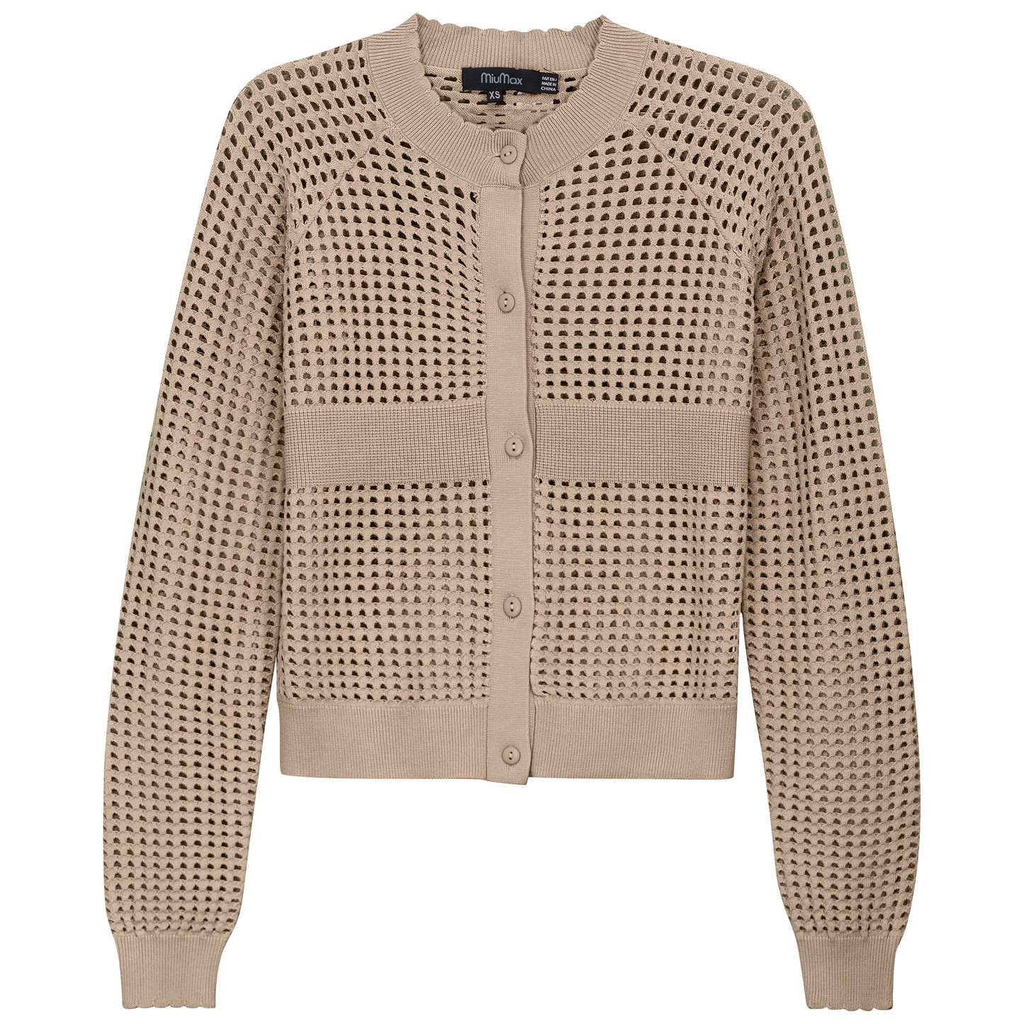 Cropped Crochet Cardigan