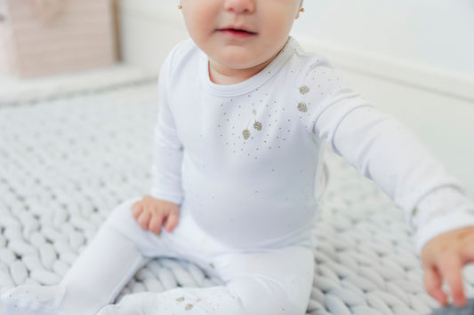 Strawberry and Dot Print Onesie Set