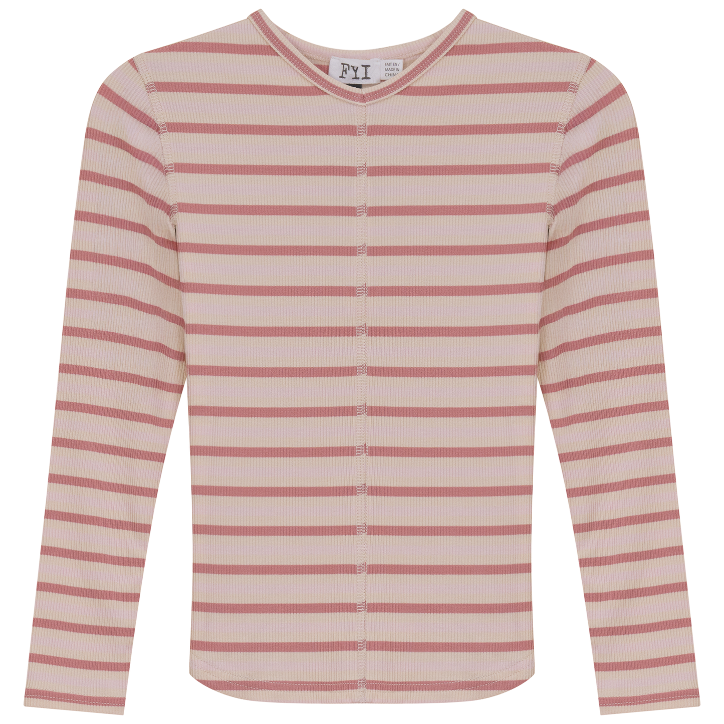 Striped Vneck Tshirt