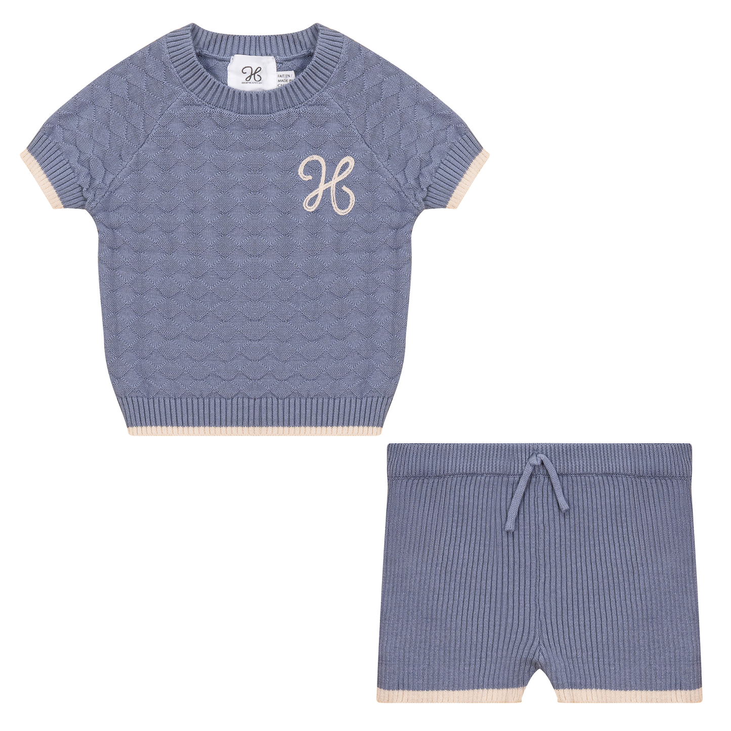 Diamond Textured Knit 2Pc Set