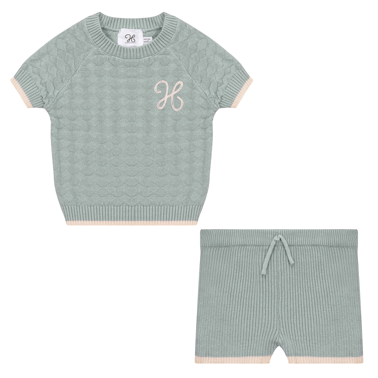 Diamond Textured Knit 2Pc Set