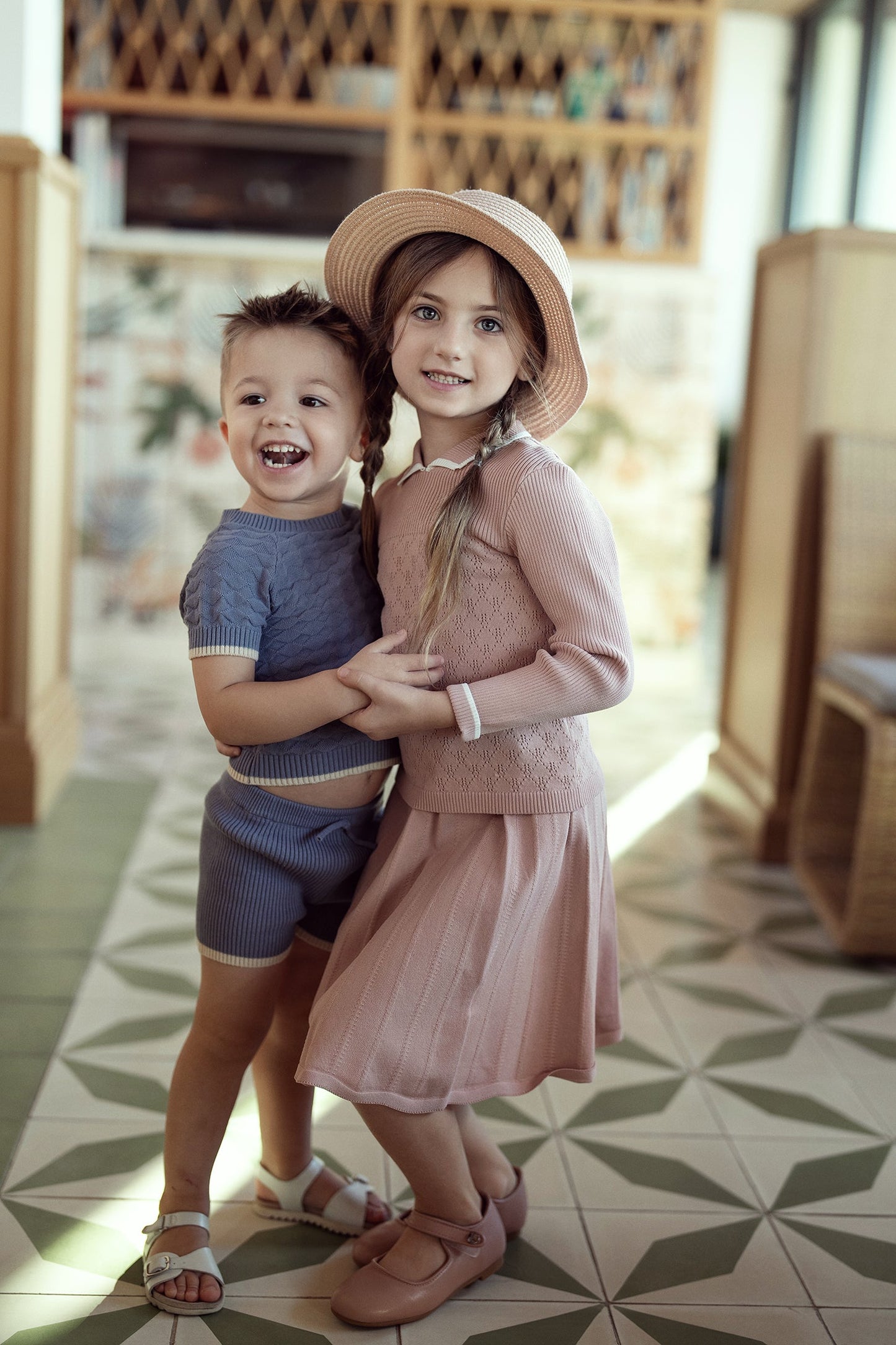 Diamond Textured Knit 2Pc Set