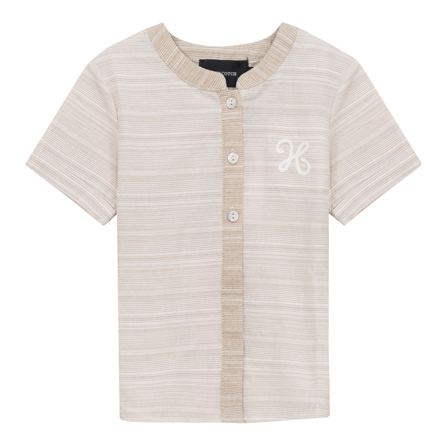 Woven Crinkle Stripe Shirt