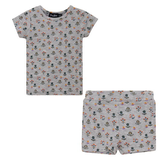 Floral Blossom Shorts Set