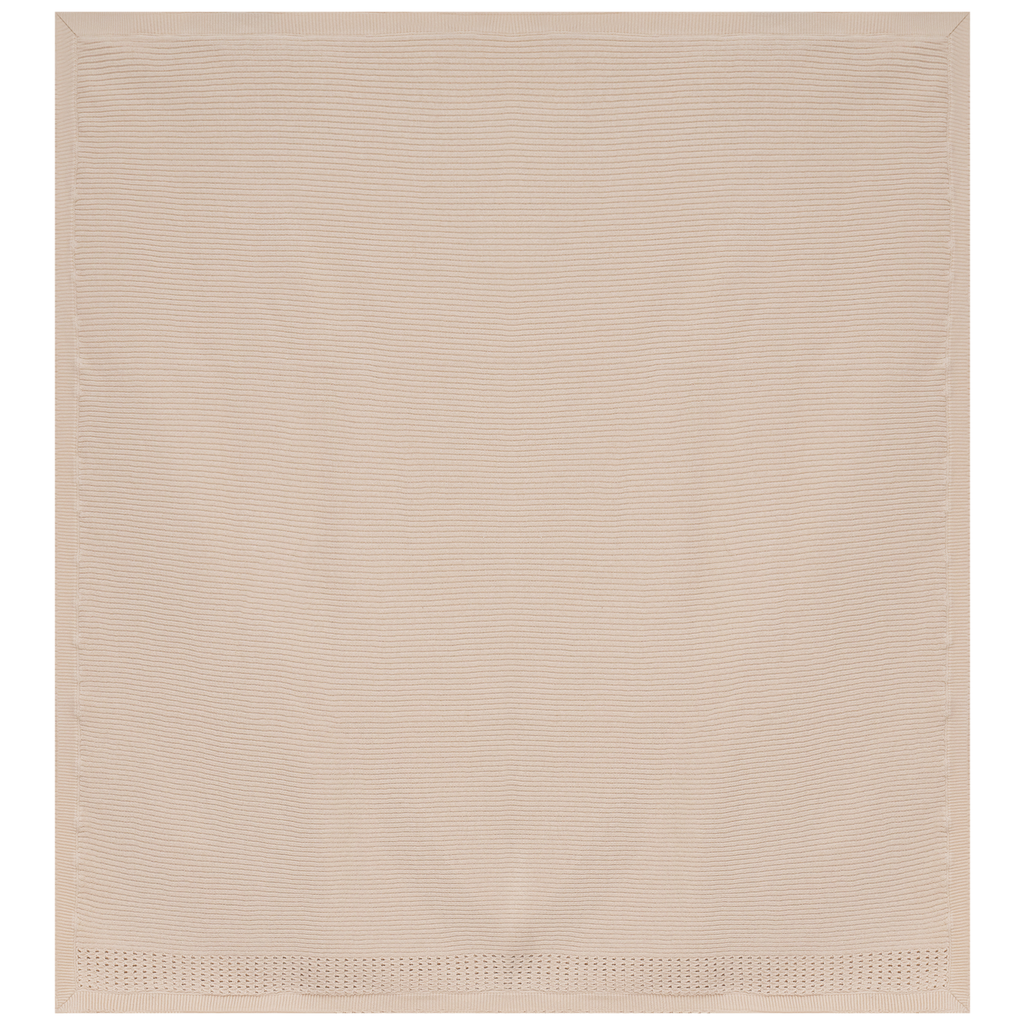 Holed Rib Knit Blanket