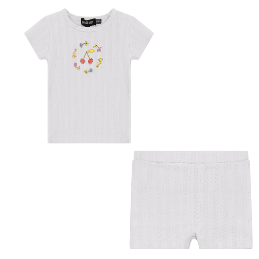 Pointelle Ribbed 2Pc Set