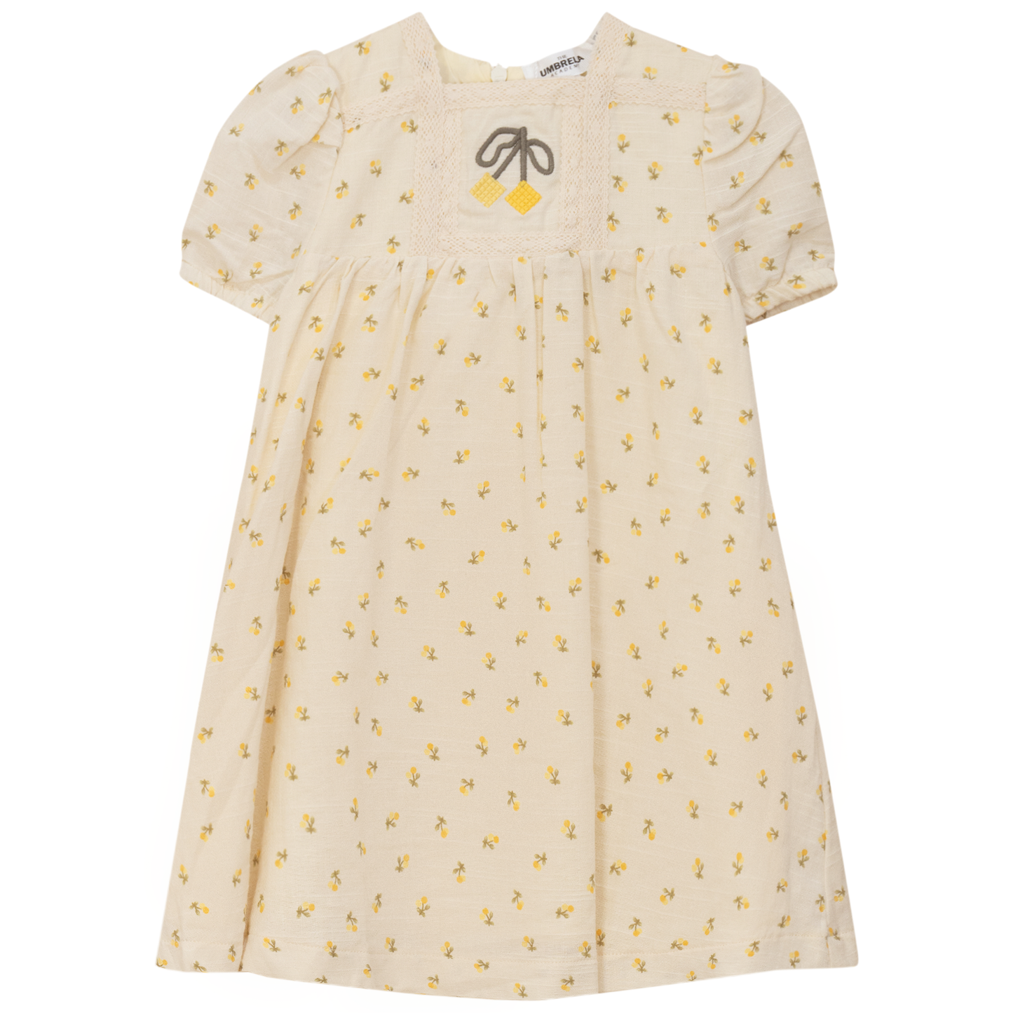 Cherry Printed Linen Dress