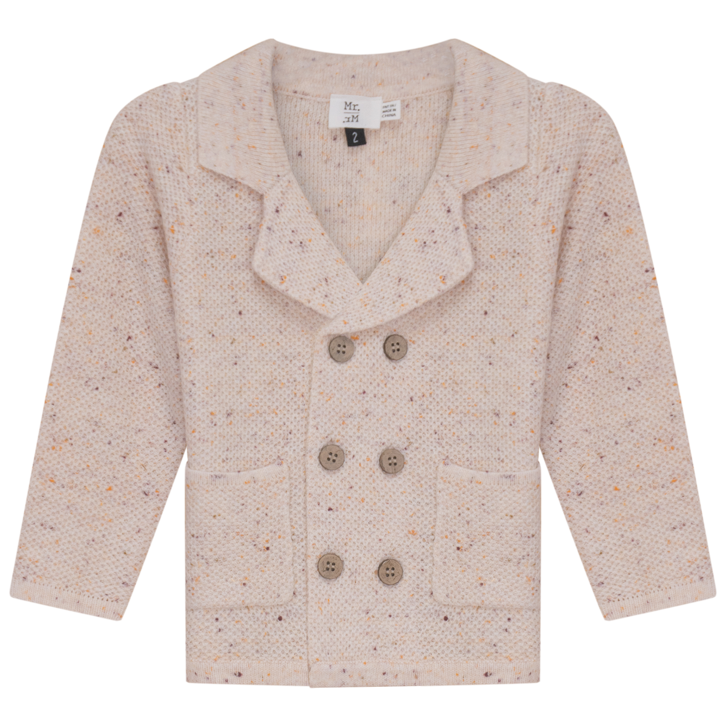 Speckeled Waffle Knit Blazer