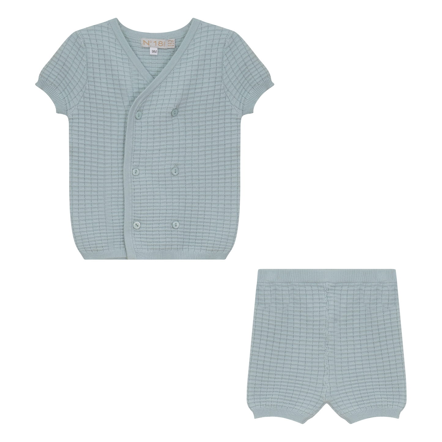 Knitted Double Breasted 2Pc Set