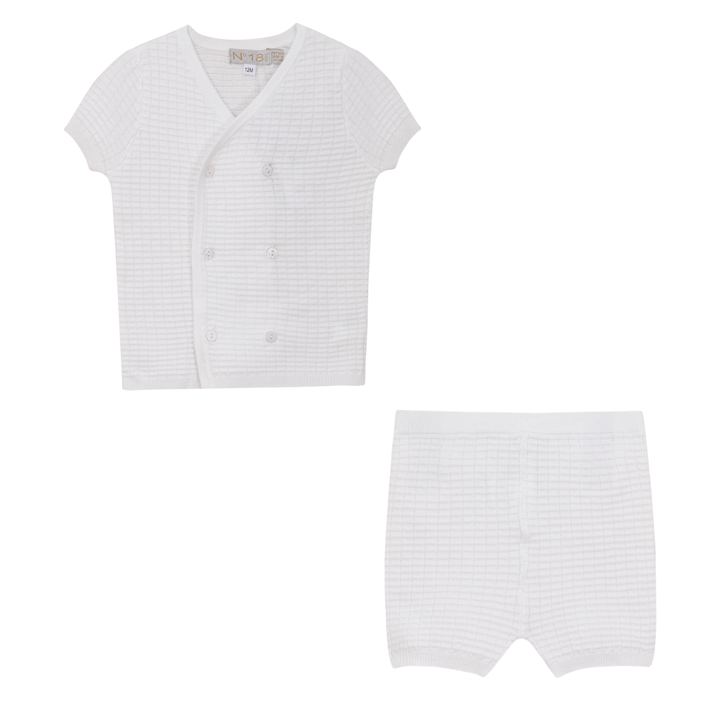 Knitted Double Breasted 2Pc Set