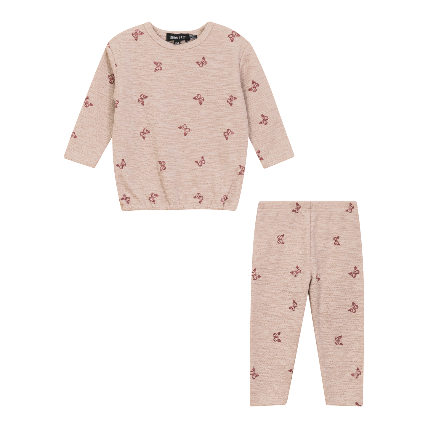 Butterfly Turtle Printed 2Pc Set