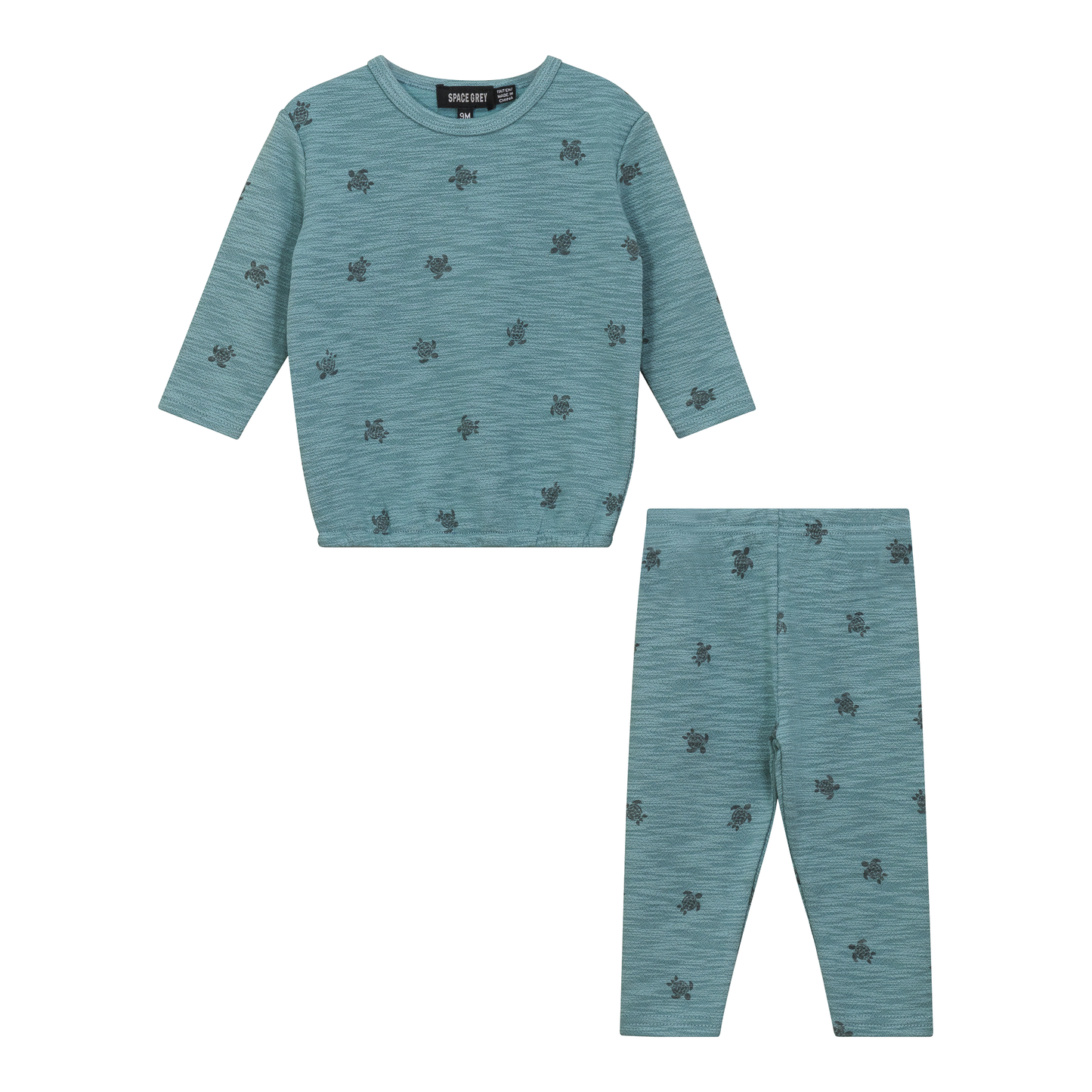 Butterfly Turtle Printed 2Pc Set
