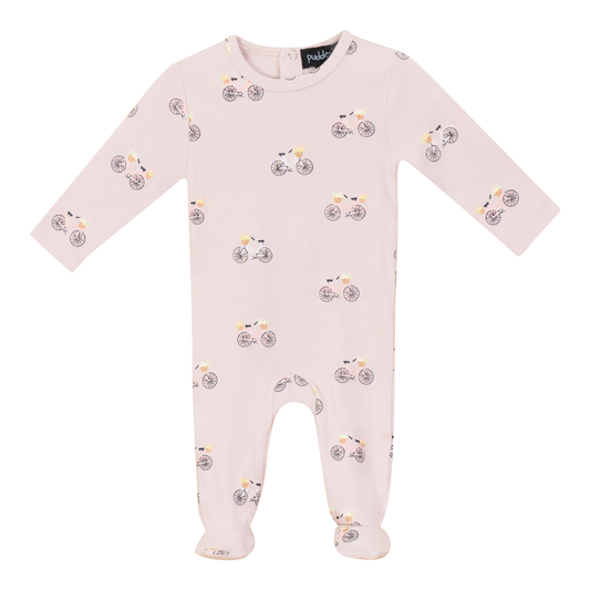 Scooter Bicycle Print Onesie