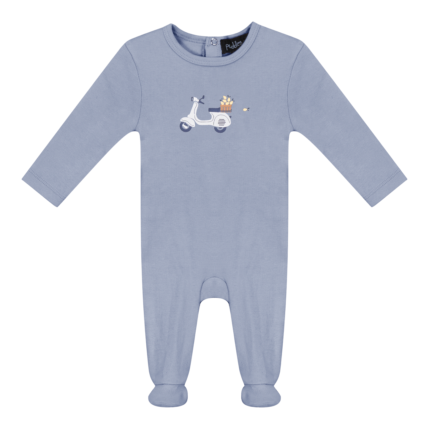 Scooter Bicycle Print Onesie