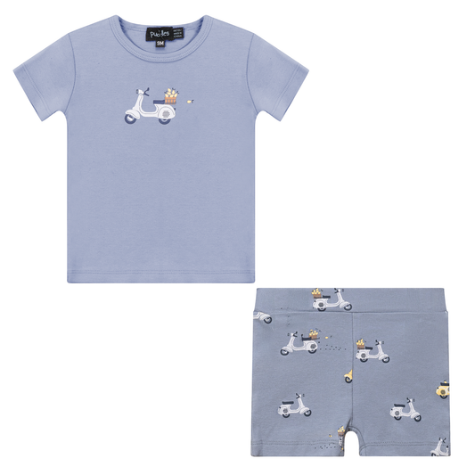 Scooter Print 2Pc Set