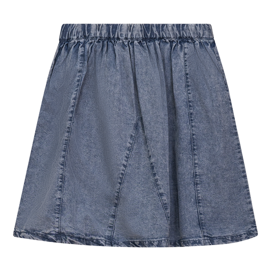 Washed Denim Skirt