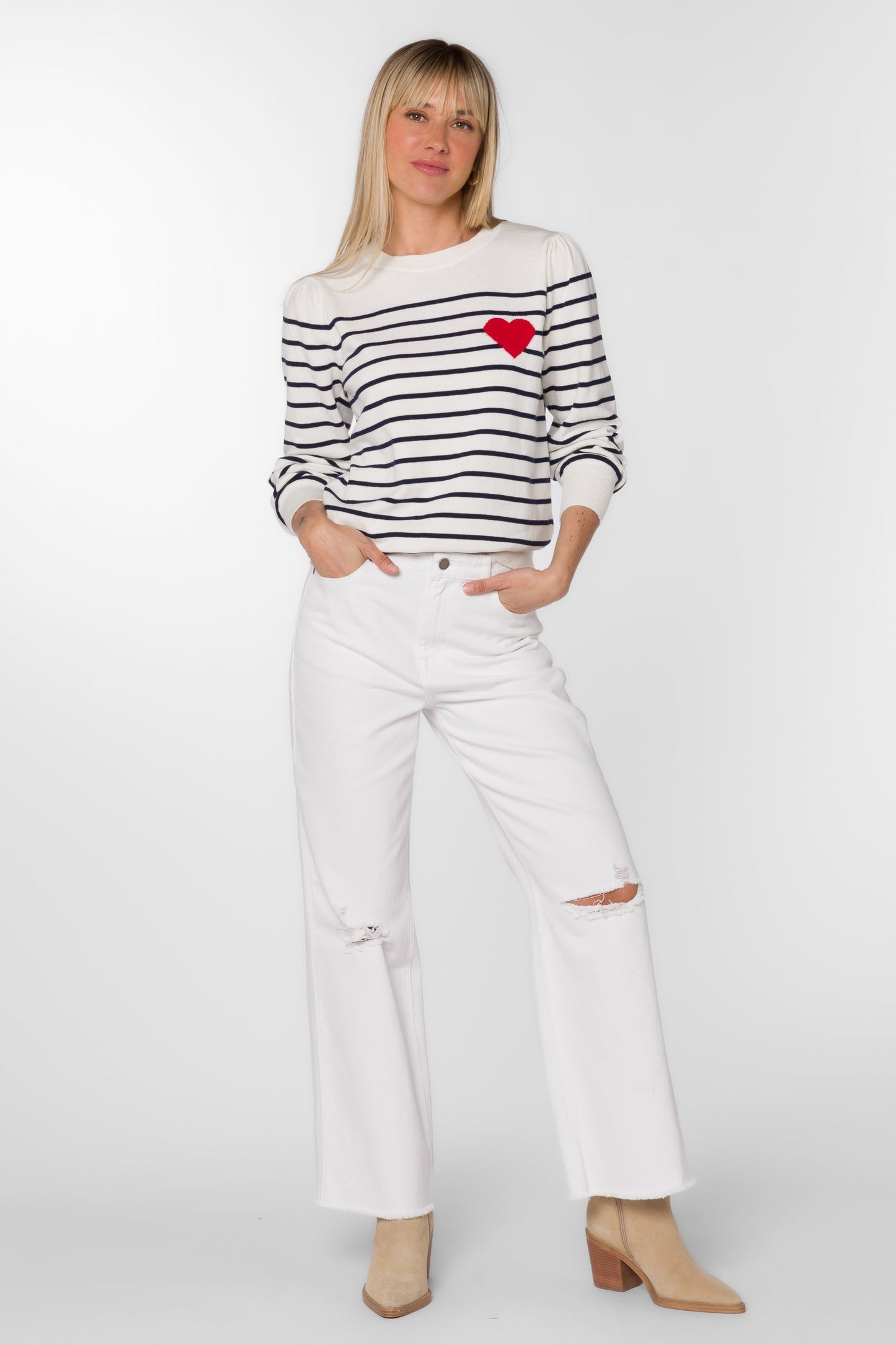 SERISSA NAVY STRIPE SWEATER