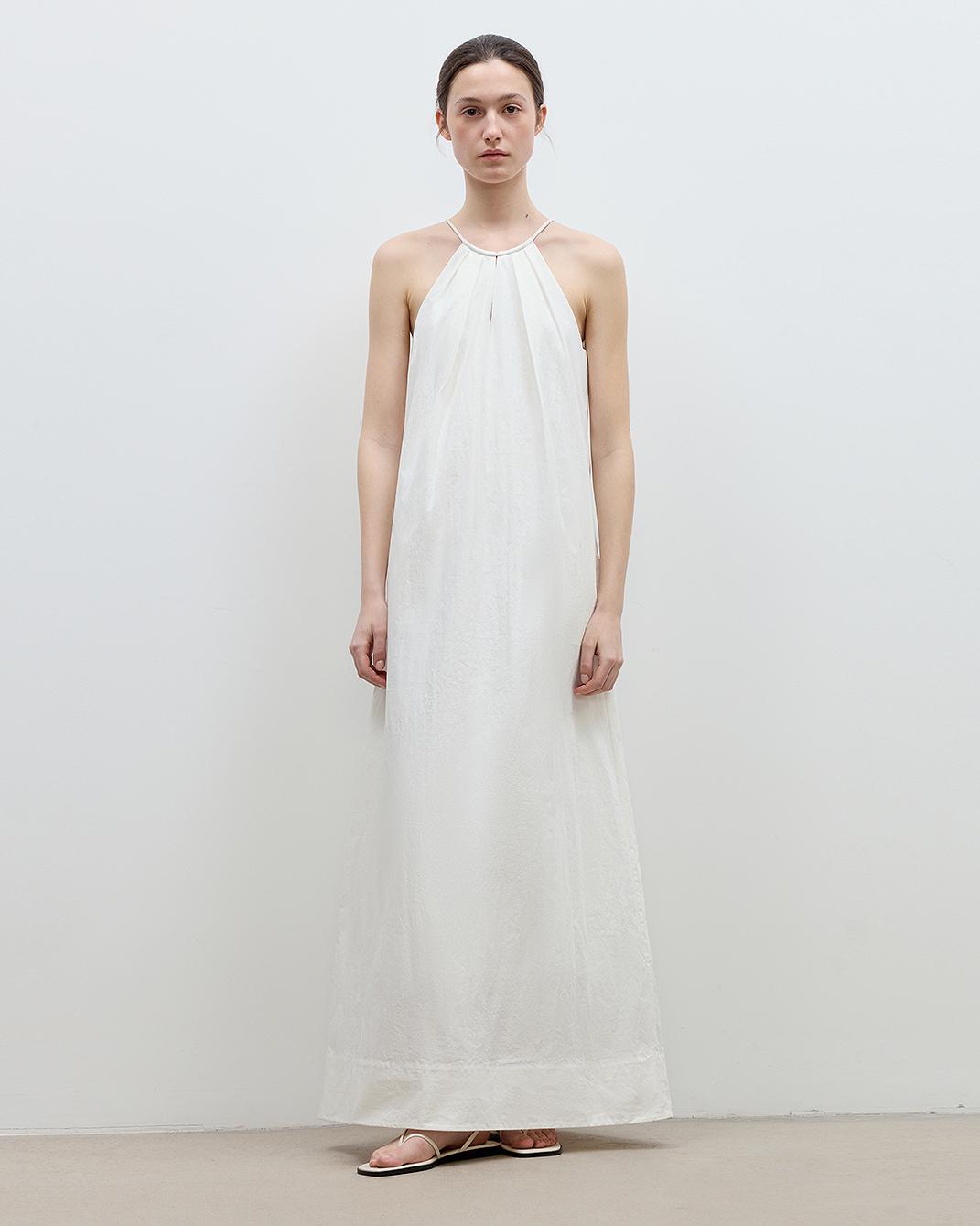 Minimalist Rule Halter Neck Dress