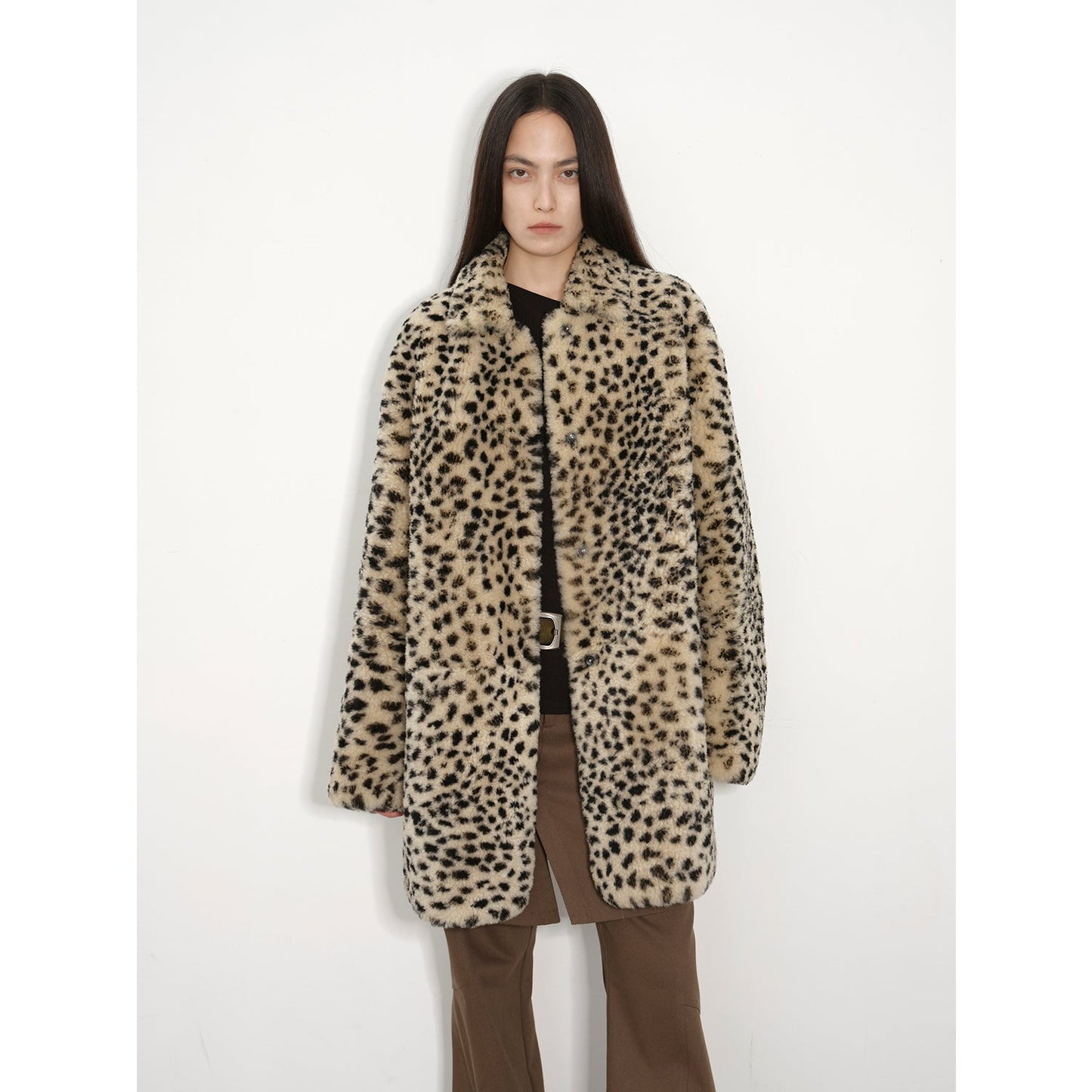 Leopard Print Sniper Coat