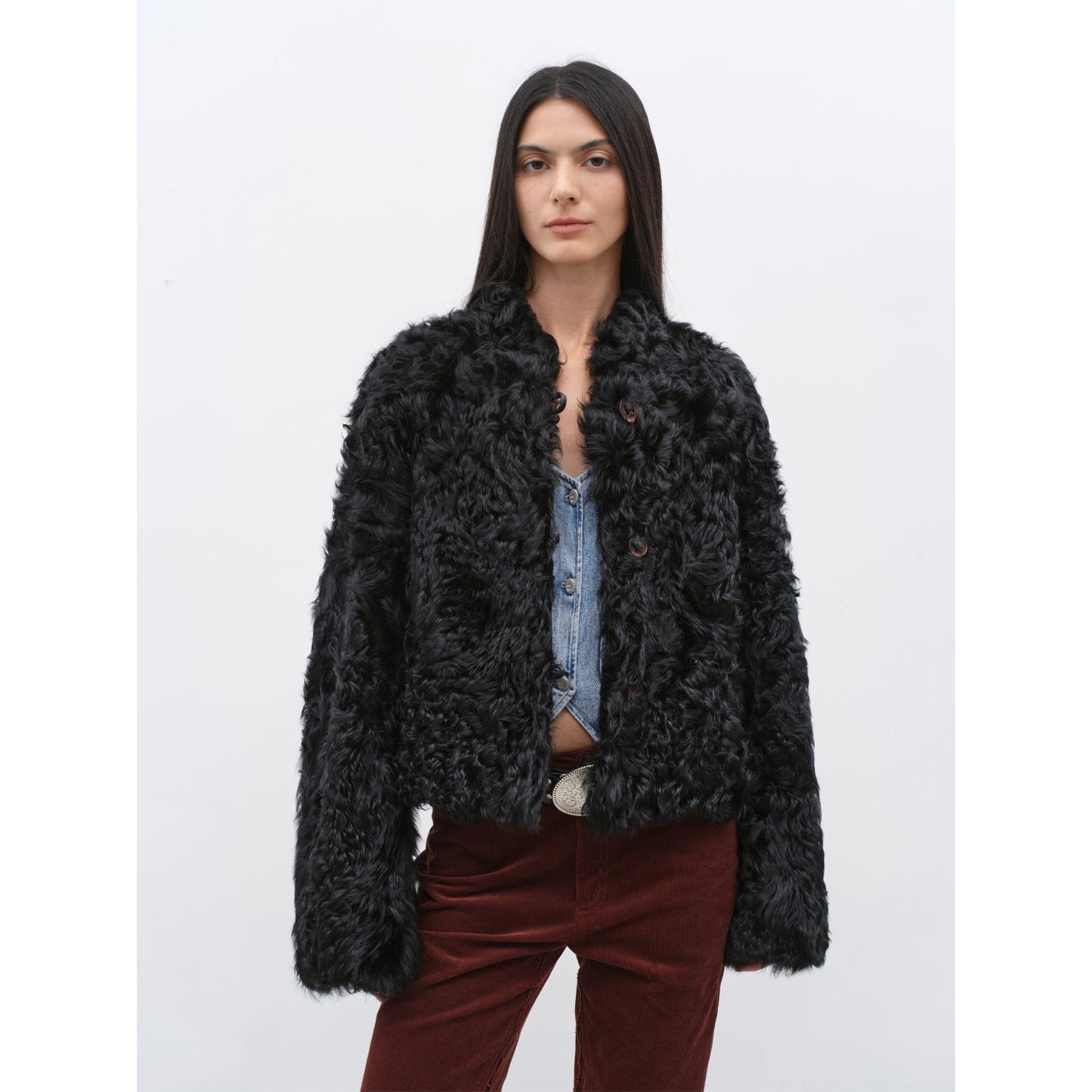 Little Bear's Thoughts Sheepskin Coat