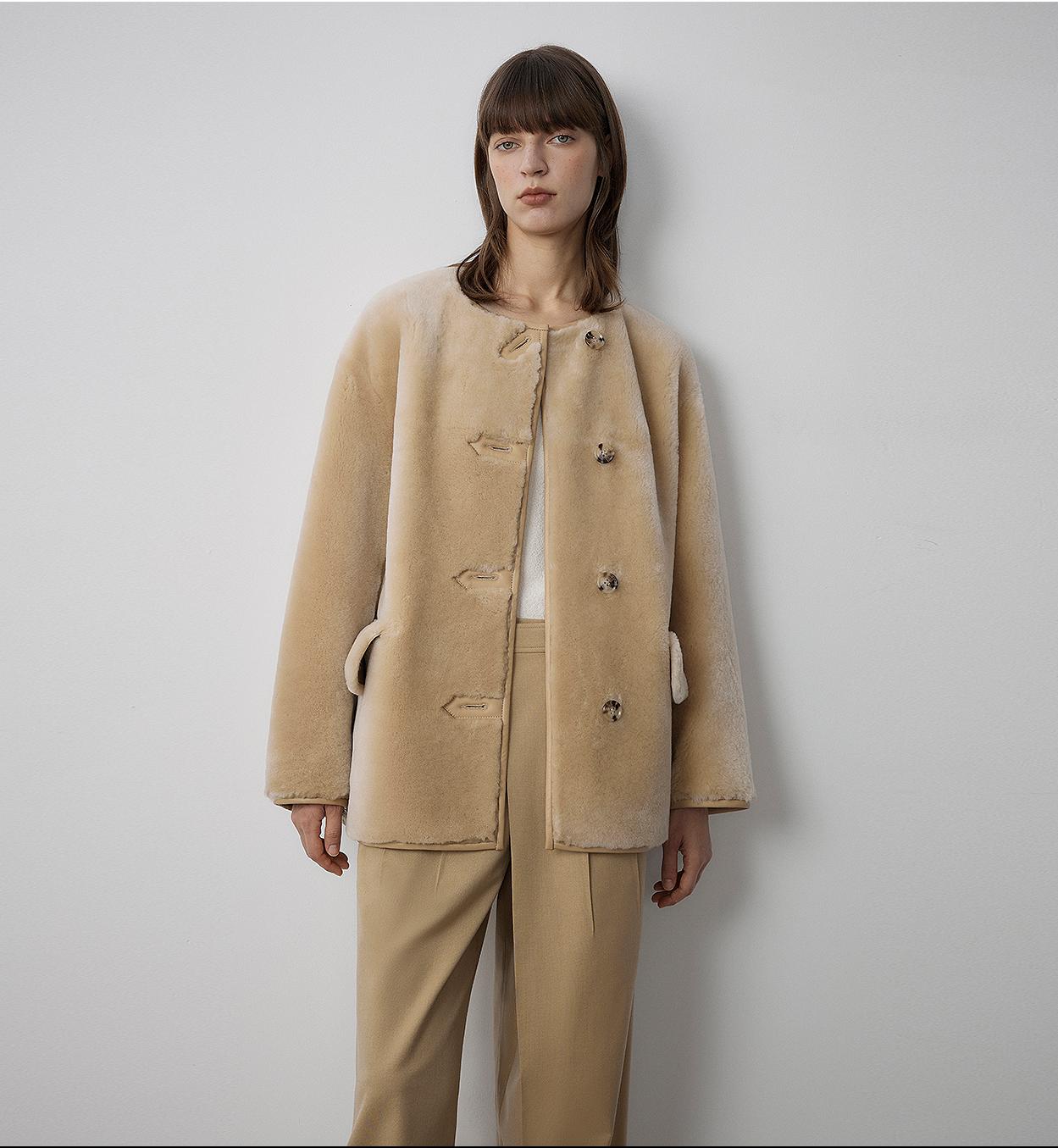 Retro Time Sheepskin Jacket