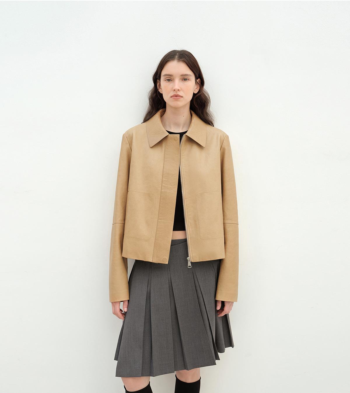 Miss Svenn Short Jacket Leather Coat Women