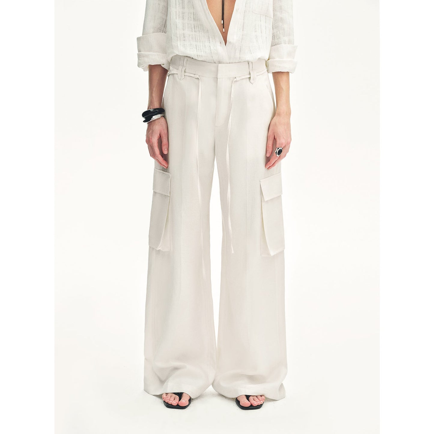 Rhythm in the Same Frequency Tencel Linen Pants