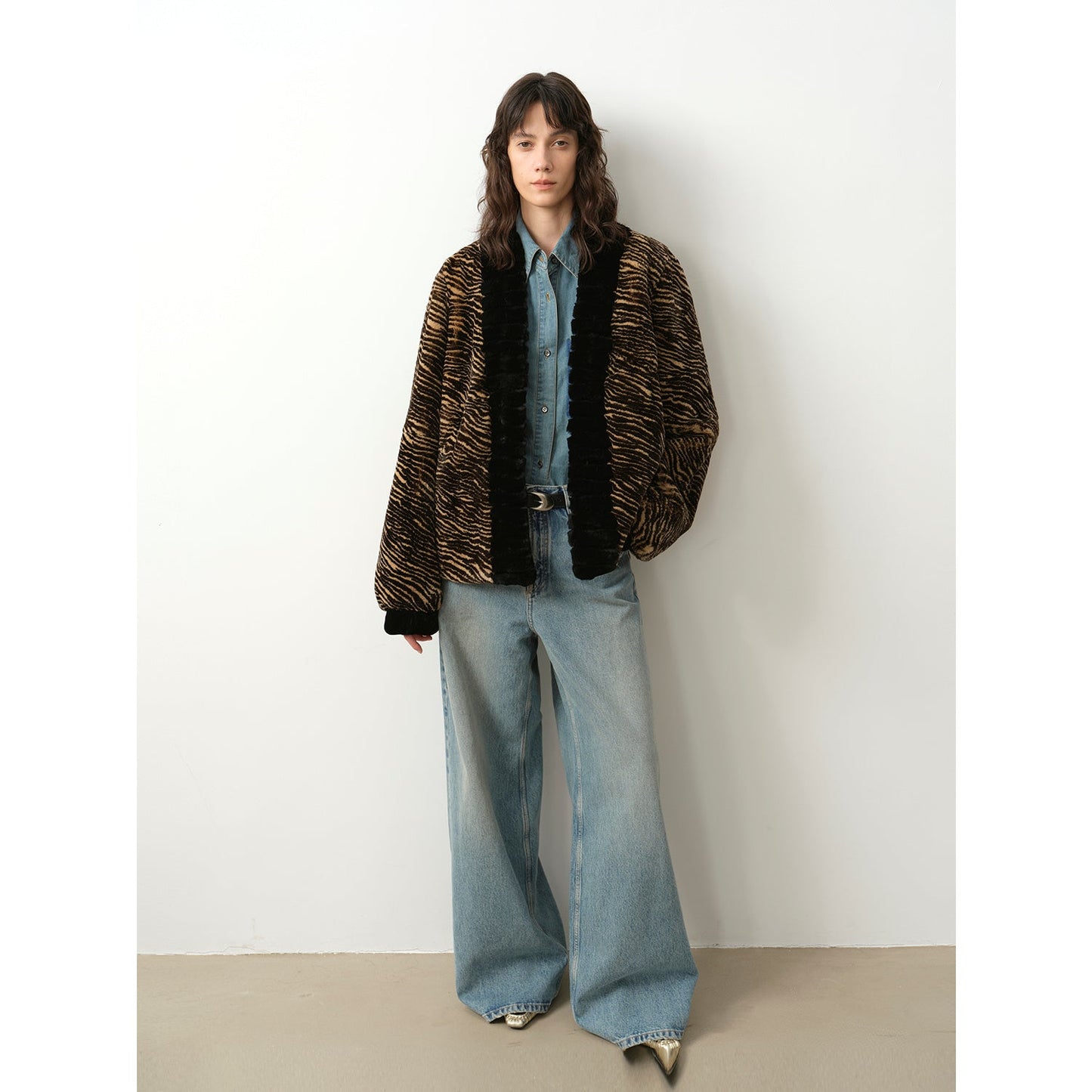 Multiple Stripe Rabbit Jacket