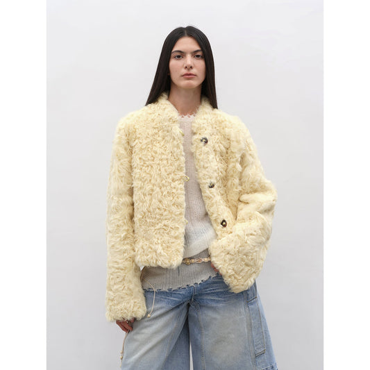 Little Bear's Thoughts Sheepskin Coat