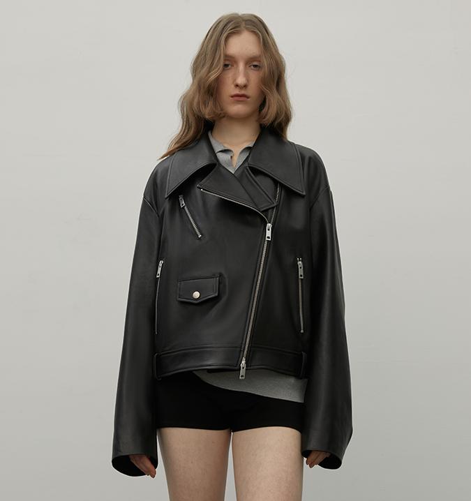 Motorcycle Sheep Leather Jacket