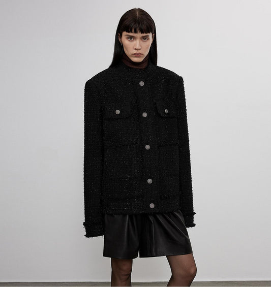 Heavy Wool Wool Edged Exquisite Jacket