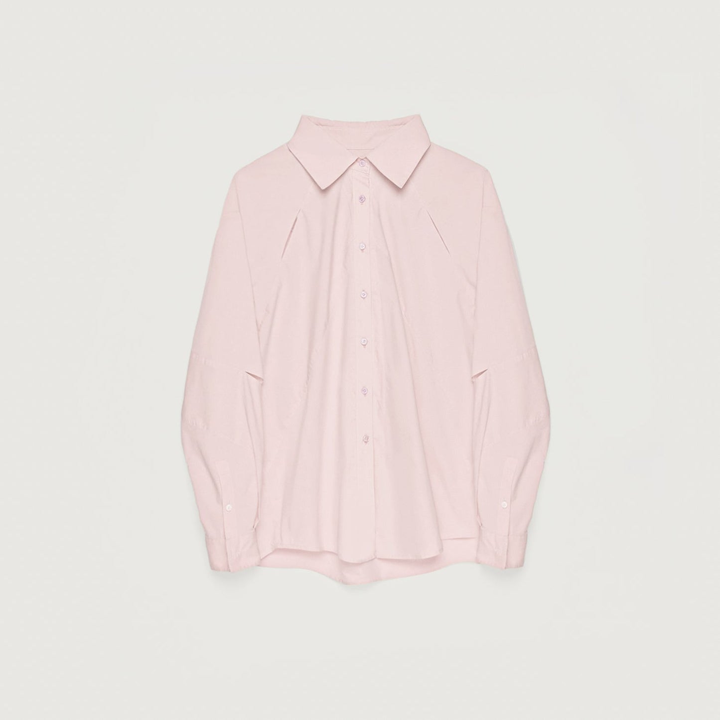 Striped Long-Sleeved Shirt Jacket