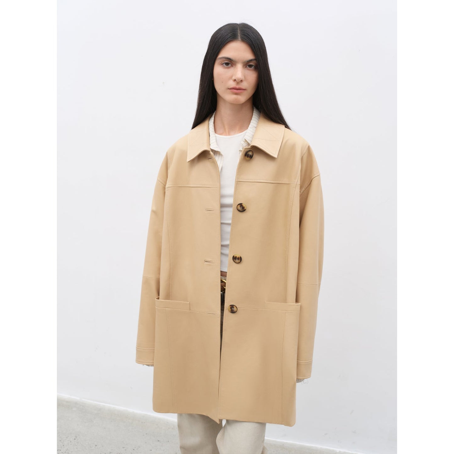 Waxed Goat Leather Jacket