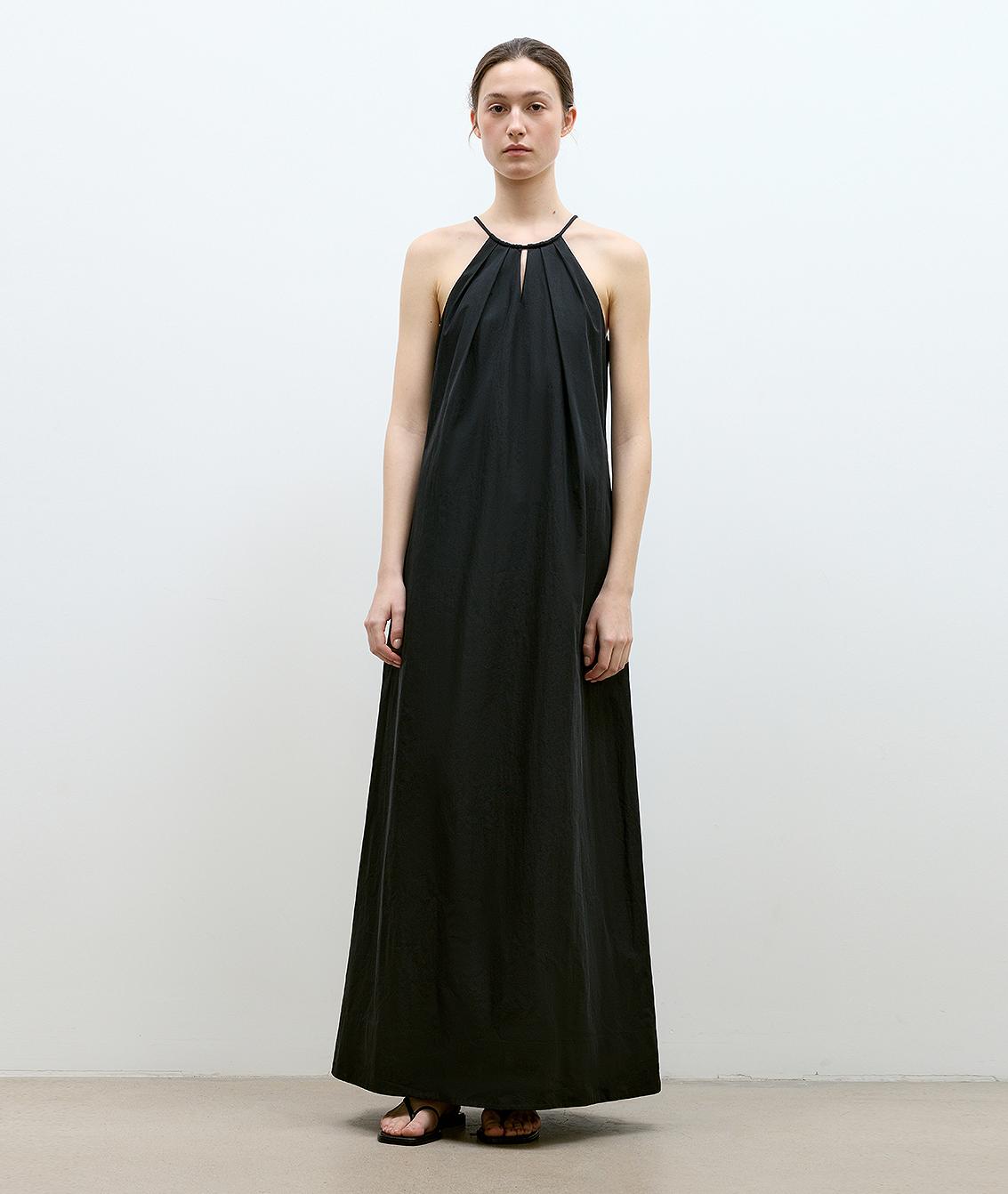 Minimalist Rule Halter Neck Dress