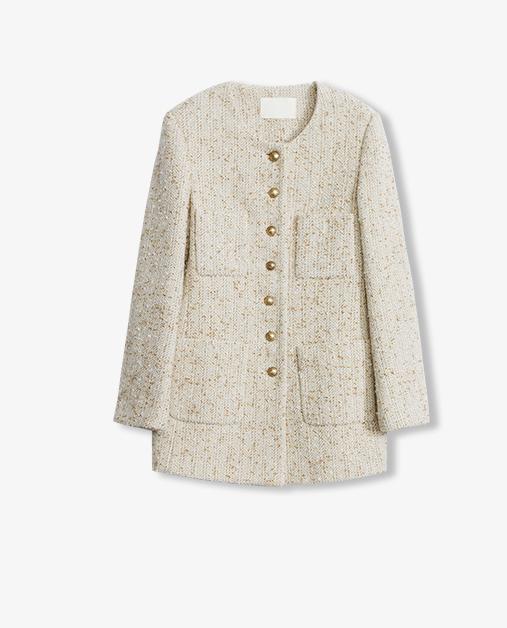 Tweed Pocket Slim Chanel Jacket