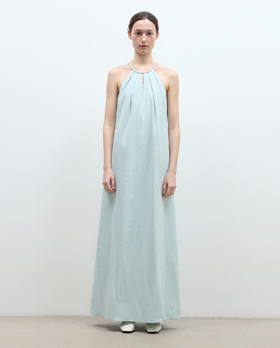 Minimalist Rule Halter Neck Dress