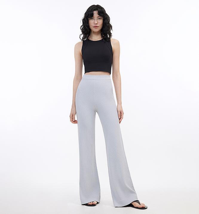 Knitted Bootcut Trousers
