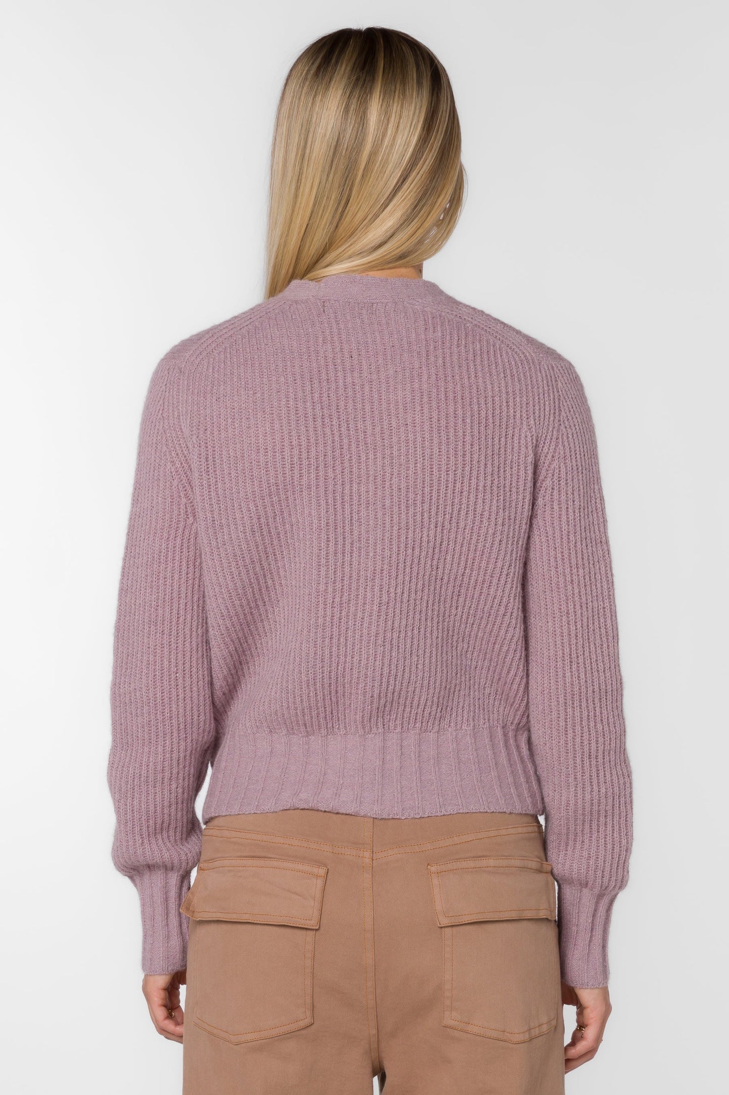 SUNSHINE MUTED MAUVE CARDIGAN